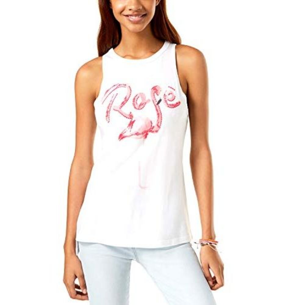 Carbon Copy Flamingo Graphic Tank Top